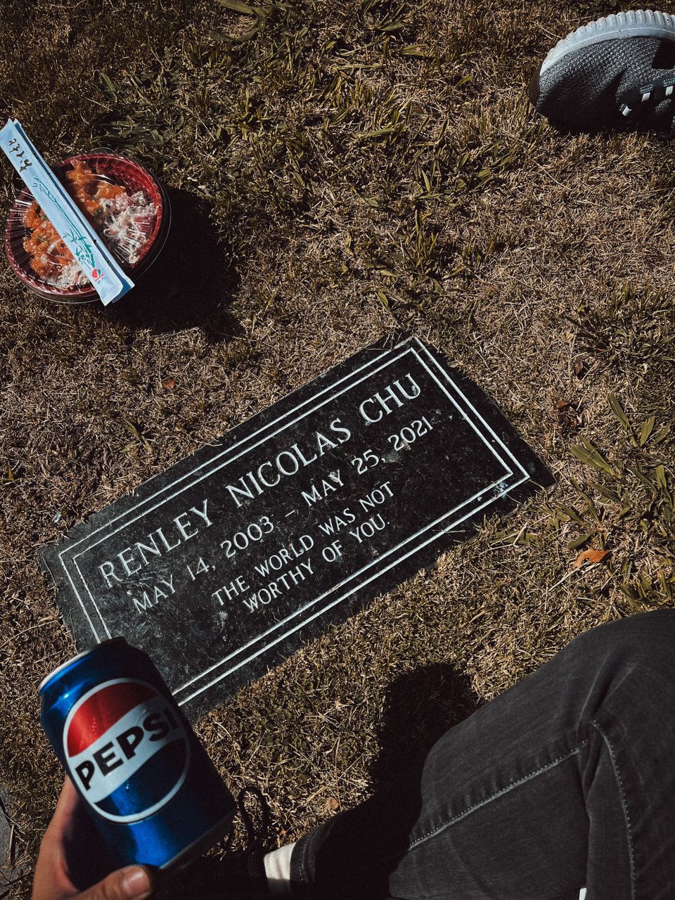 Pepsi and poke with Ren today.