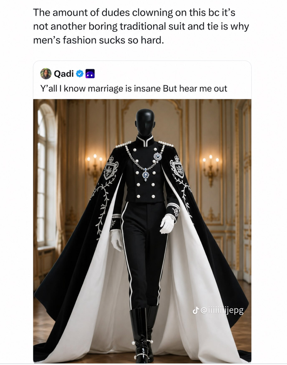 I'd like men more if they dressed like this