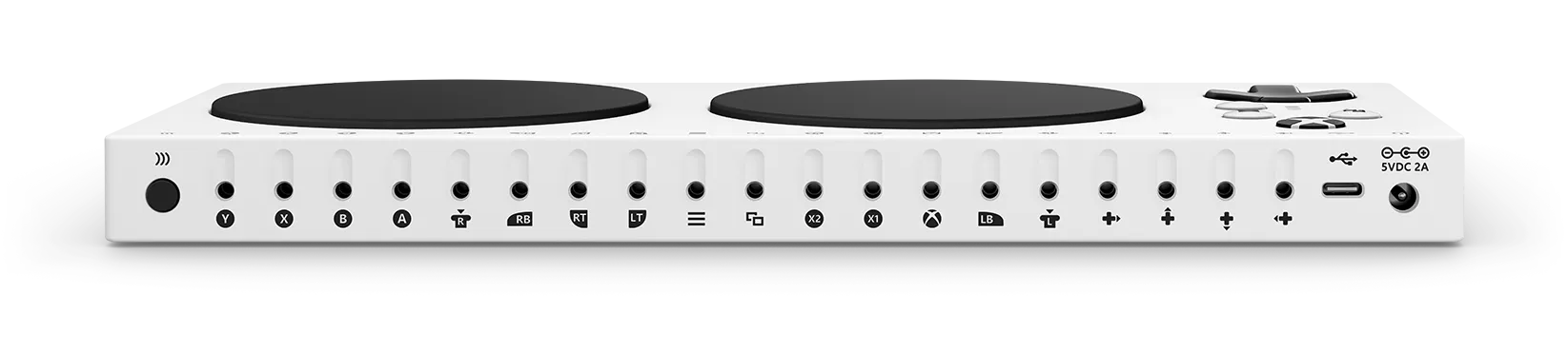 An image of the back of the XAC with 19 inputs.