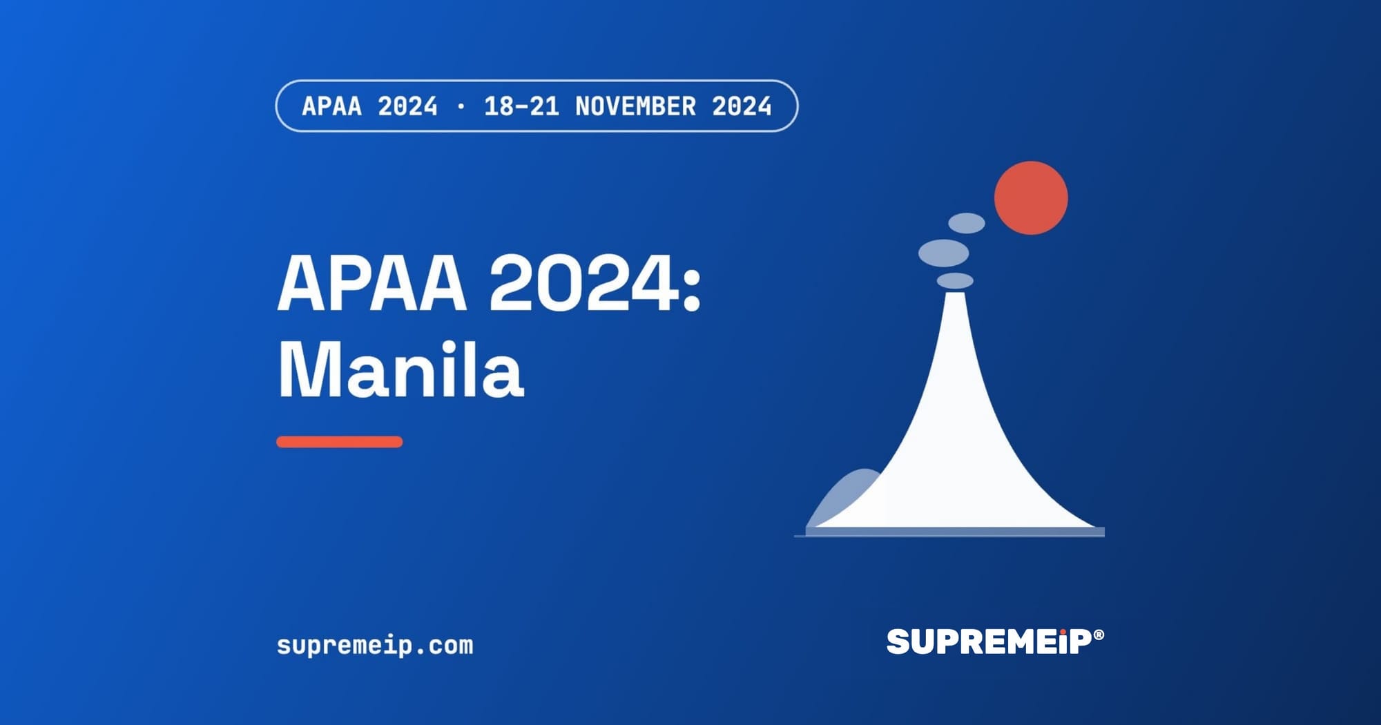 APAA 76th Council Meeting 2024 in Manila, Philippines, SUPREMEiP® event banner