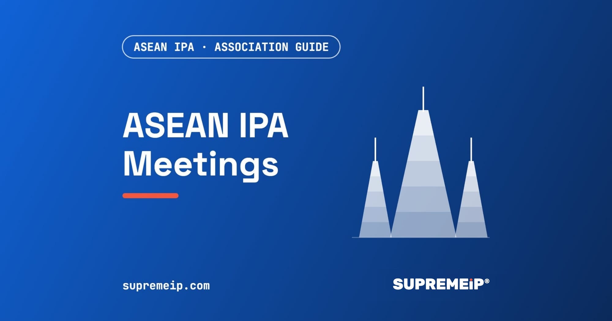Globe banner for the ASEAN IPA association guide by SUPREMEiP®