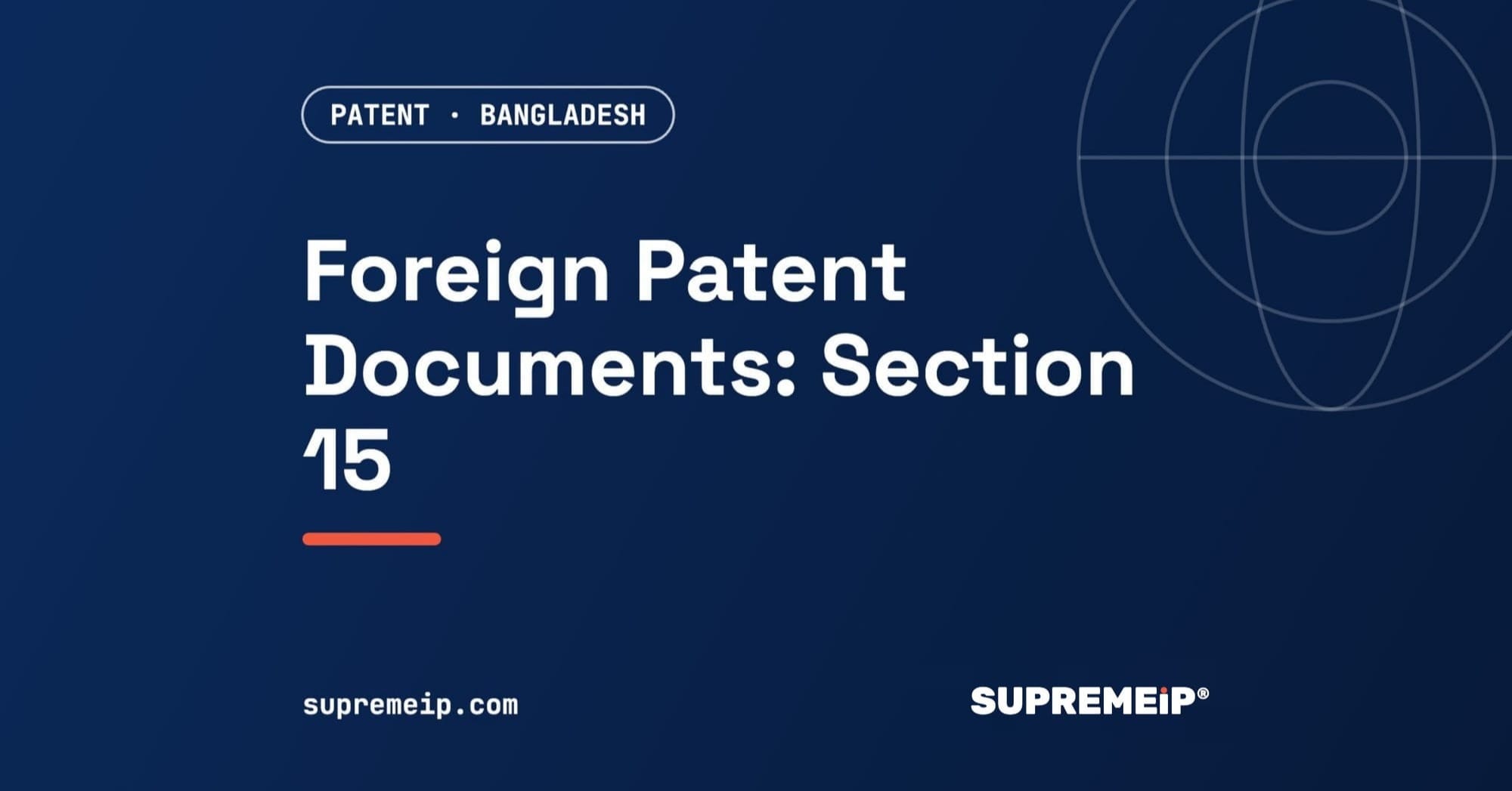Foreign Patent Application Documents in Bangladesh: Section 15