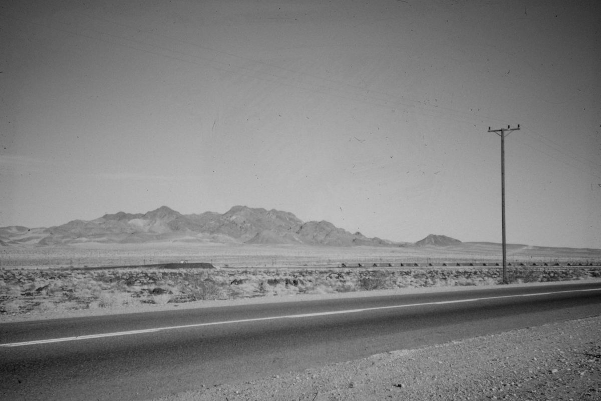 a long and lonesome desert road