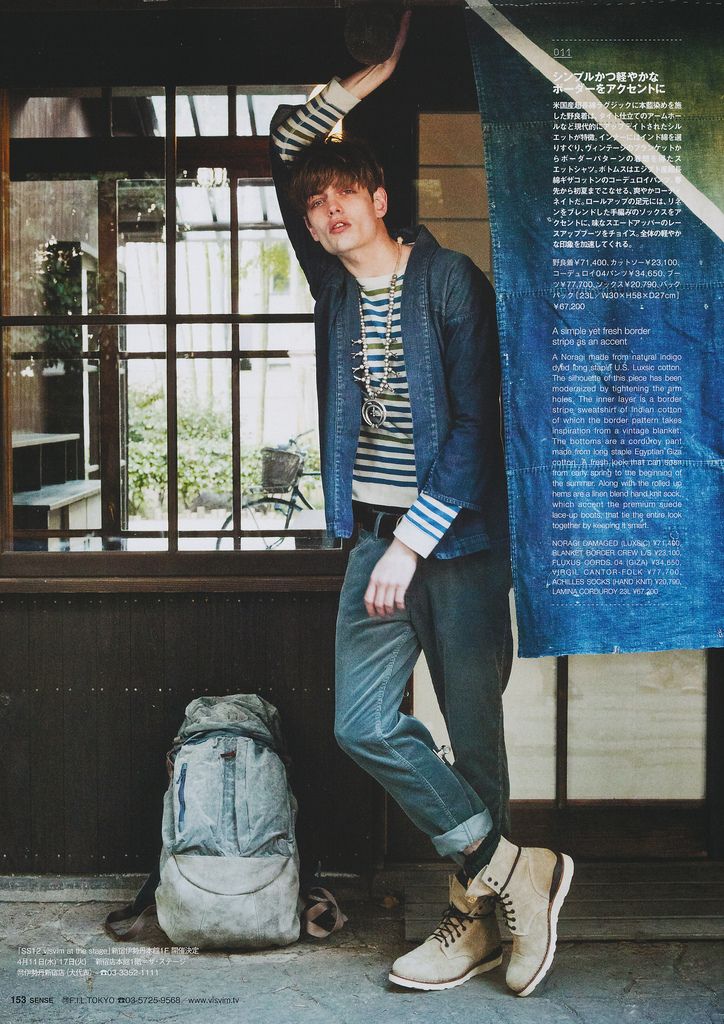 SENSE Magazine "TEXT in visvim" 2012 Spring/Summer Collection Editorial