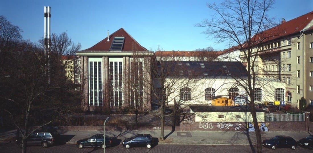 Exterior courtyard view of the Water Pumping Plant Renovation in Berlin.