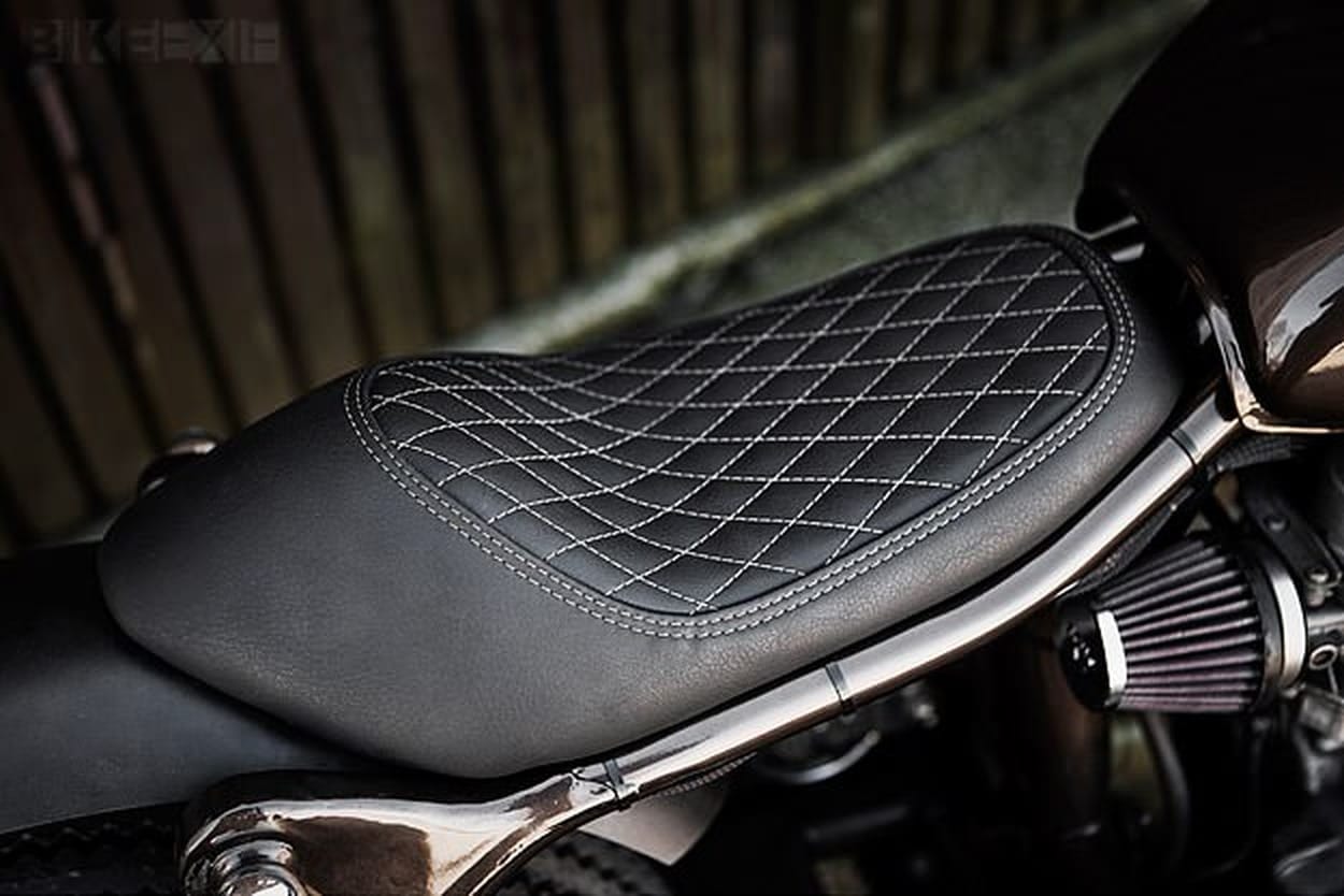 Honda CX500 by the Wrenchmonkees — custom cafe racer, side profile.