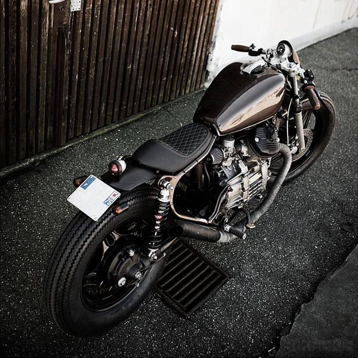 Honda CX500 by the Wrenchmonkees — custom cafe racer detail.