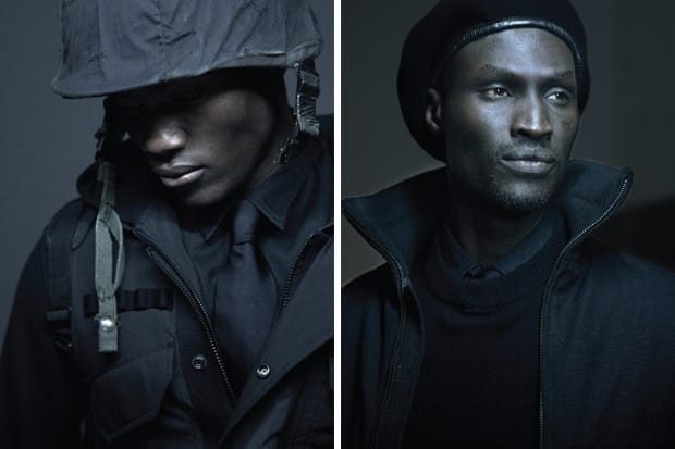 Nom de Guerre FW2010 lookbook — layered tailoring with military references, look 3