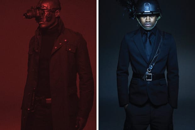 Nom de Guerre FW2010 lookbook — dark knitwear and tailored layering, look 9