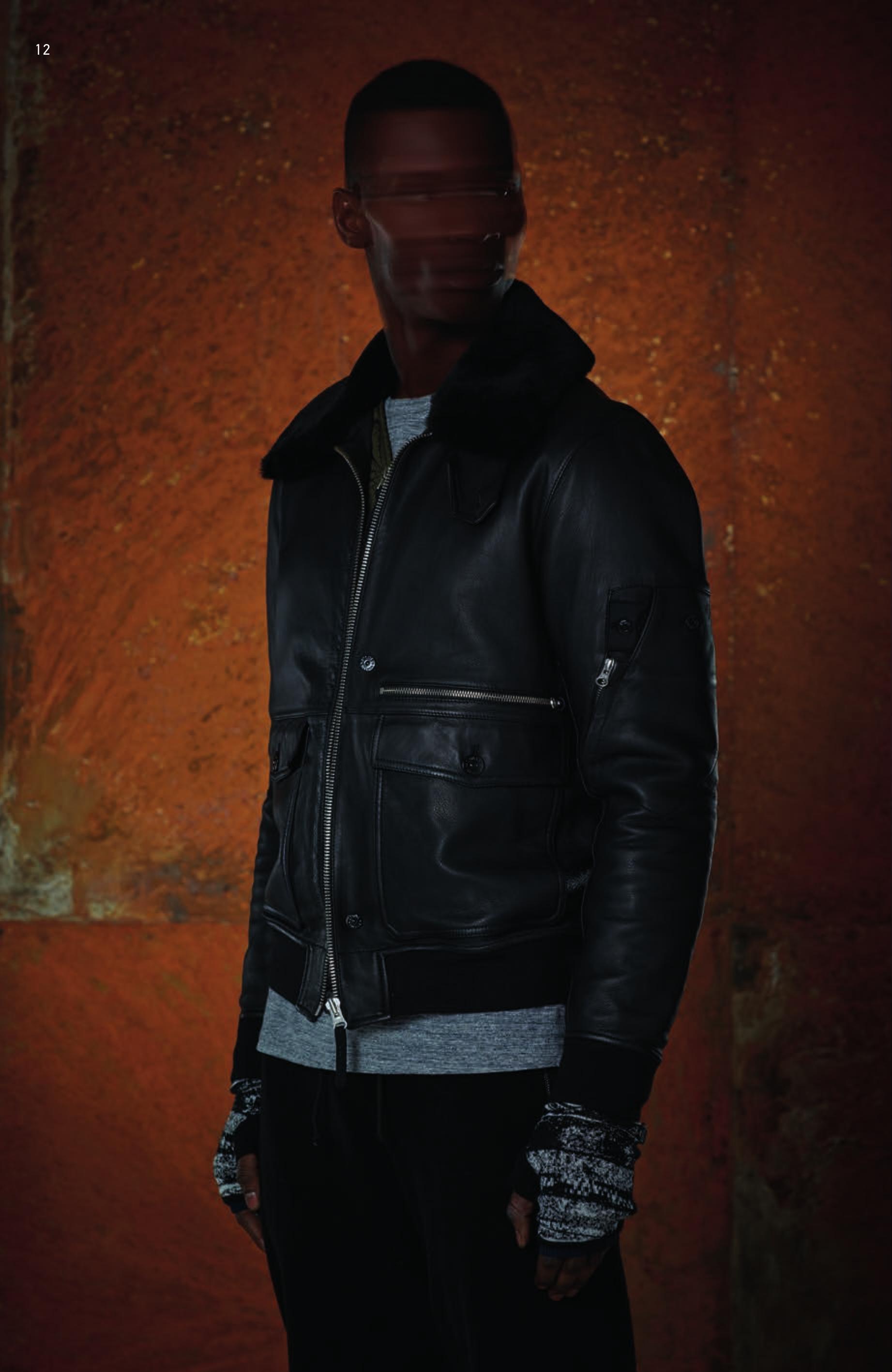 00121FLIGHT JACKET _ LEATHER - INSULATOR IN QUILTED PA Fly Jacket in soft unlined leather. Inside, detachable jacket, in an iridescent nylon, slightly padded and quilted with a star shaped motive, round bottom line and zip fastened. This jacket is a modular item engineered to augment the insulation properties of the outerwear pieces: it can be fixed, through loops and snaps, to all the Stone Island Shadow Project shoulder pieces. Ecological fur collar, removable through buttons. Patch pockets with flap and button fastening, one carrying an extra zip fastened horizontal opening pocket on top. . Pocket on sleeve, partially hid-