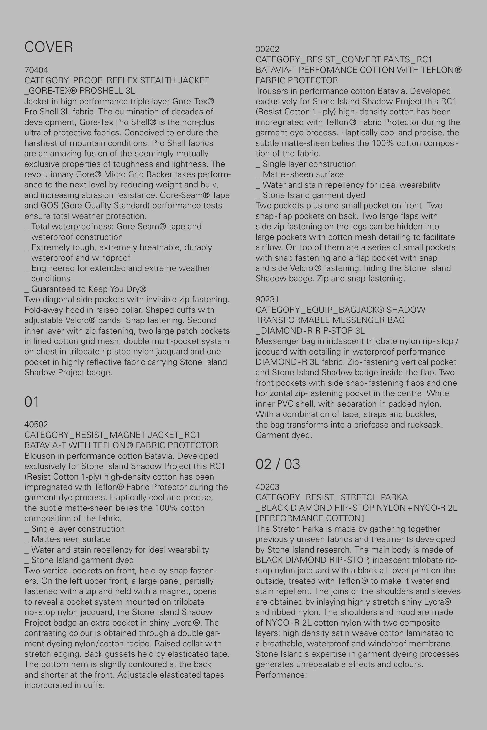 Stone Island Shadow Project SS2011 lookbook, page 4