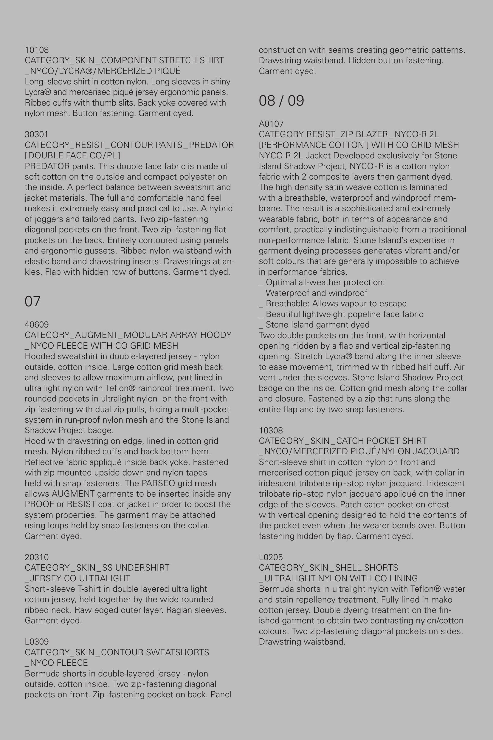 Stone Island Shadow Project SS2011 lookbook, page 6