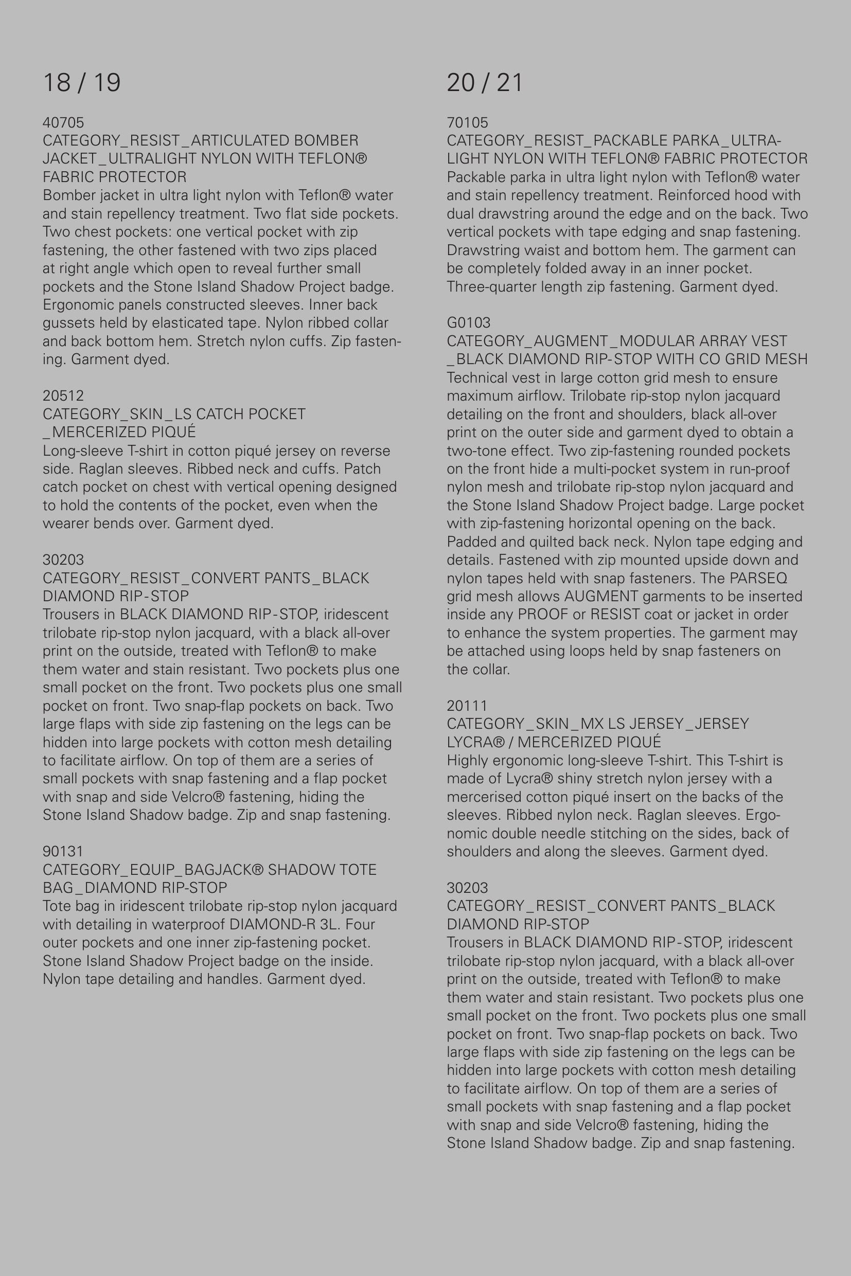 Stone Island Shadow Project SS2011 lookbook, page 9