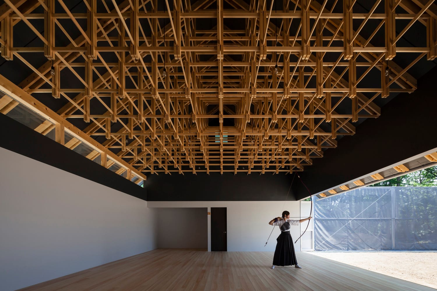 Kogakuin University Archery Hall by FT Architects, photo Shigeo Ogawa