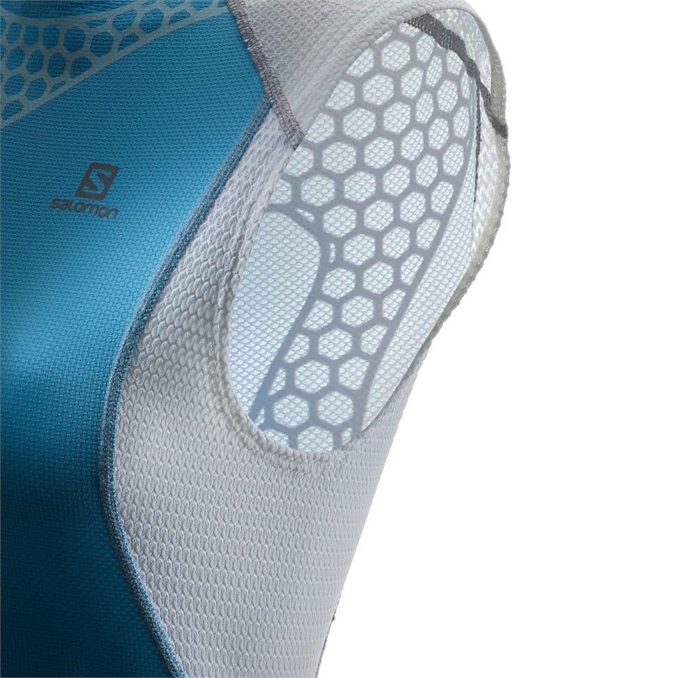 Women’s Salomon S/LAB EXO Tank, stretch-mesh armhole and EXO Sensifit shoulder detail