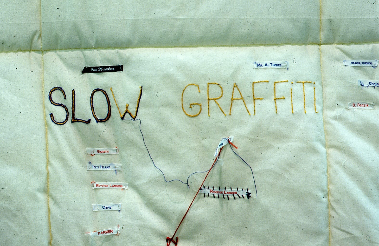 Vexed Generation Label Database installation view