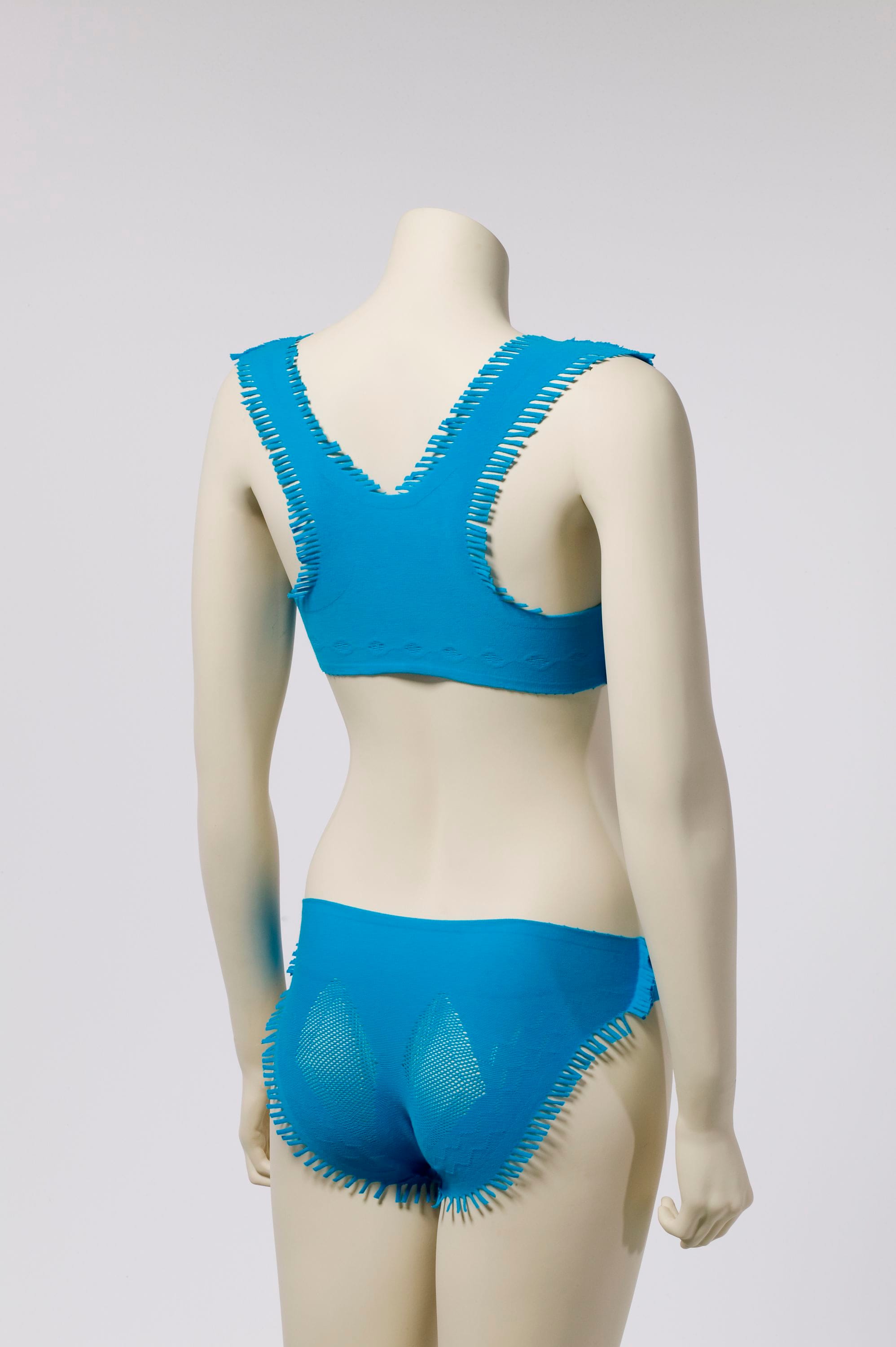 Issey Miyake A-POC blue knit ensemble, 152305.jpg view