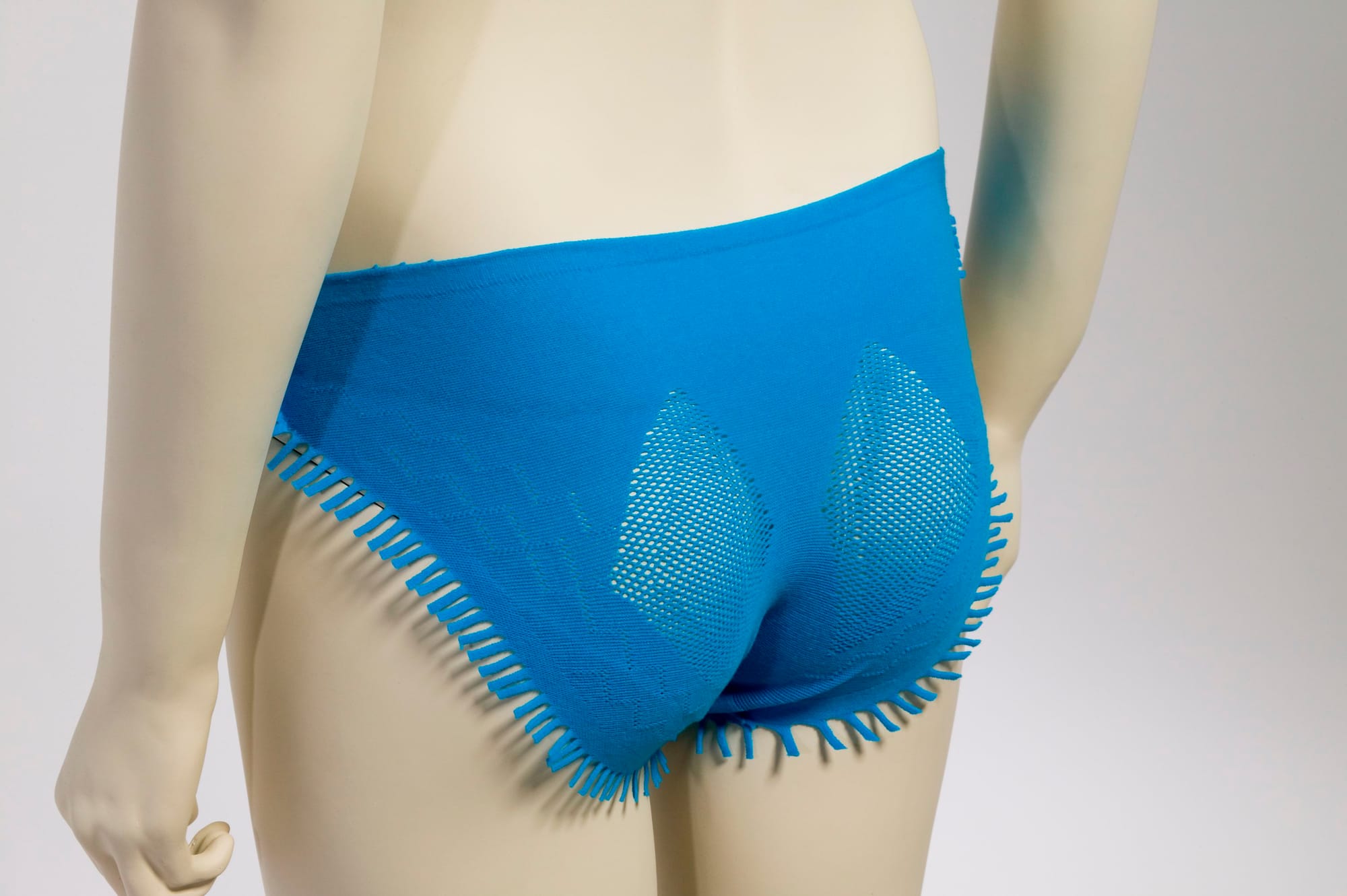 Issey Miyake A-POC blue knit ensemble, 152306.jpg view