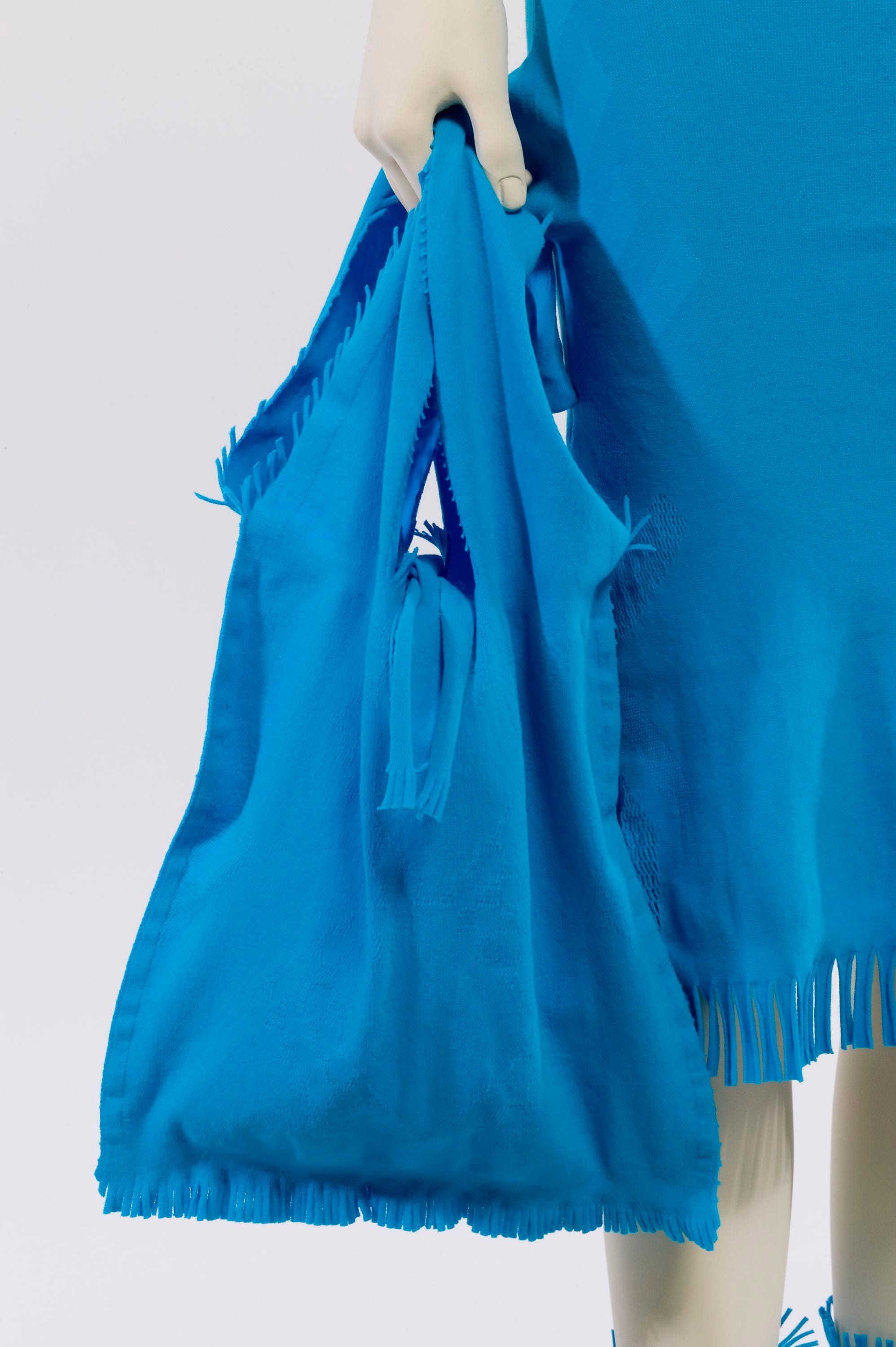 Issey Miyake A-POC blue knit ensemble, 152502.jpg view