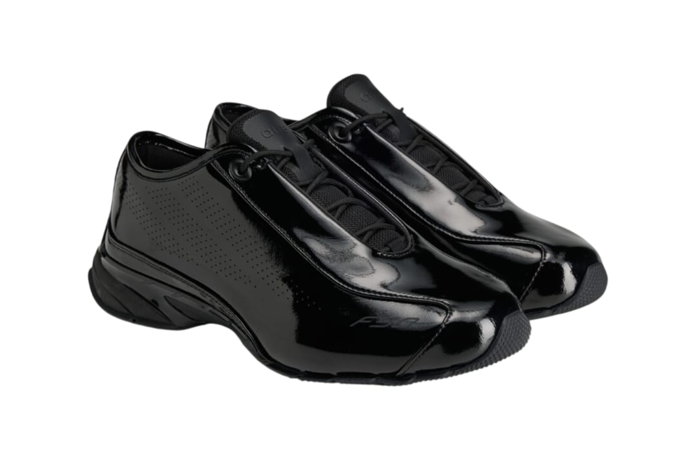 Black patent leather upper and perforated quarter on the Arte Antwerp adidas F50 HQ3324
