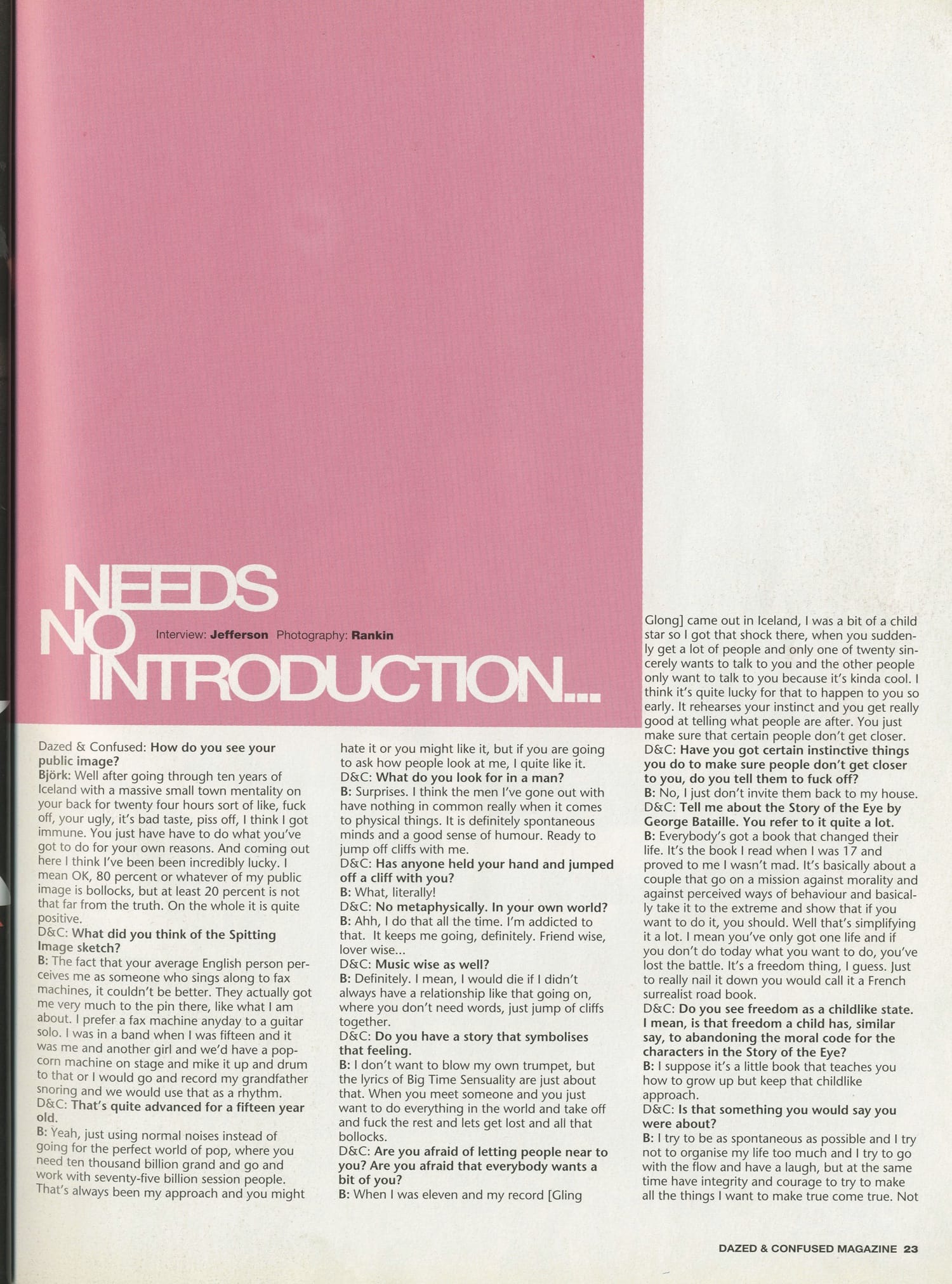 Björk feature, page 24