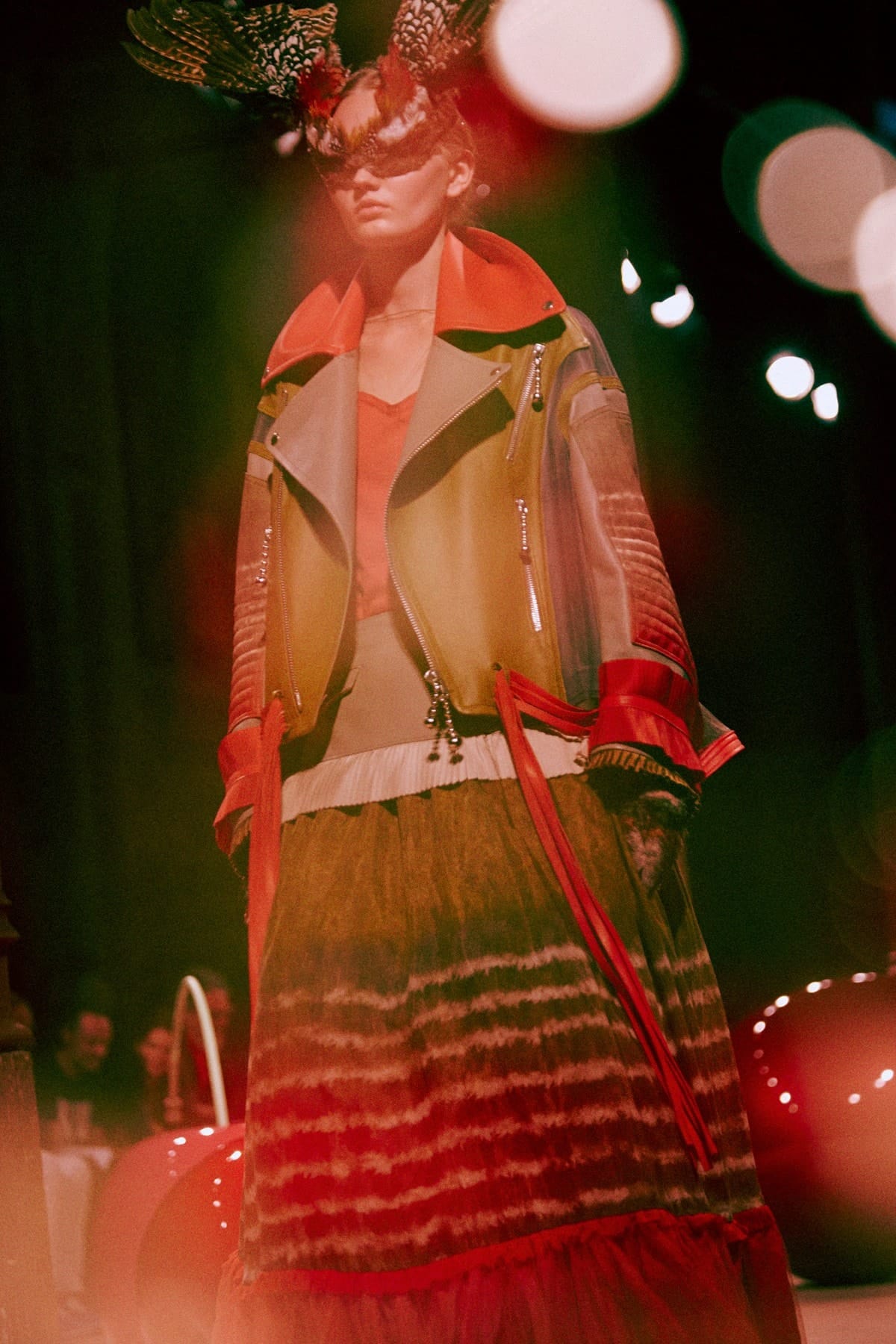 Undercover Spring/Summer 2015 runway look 06 from Jun Takahashi's digital-age fairytale collection.