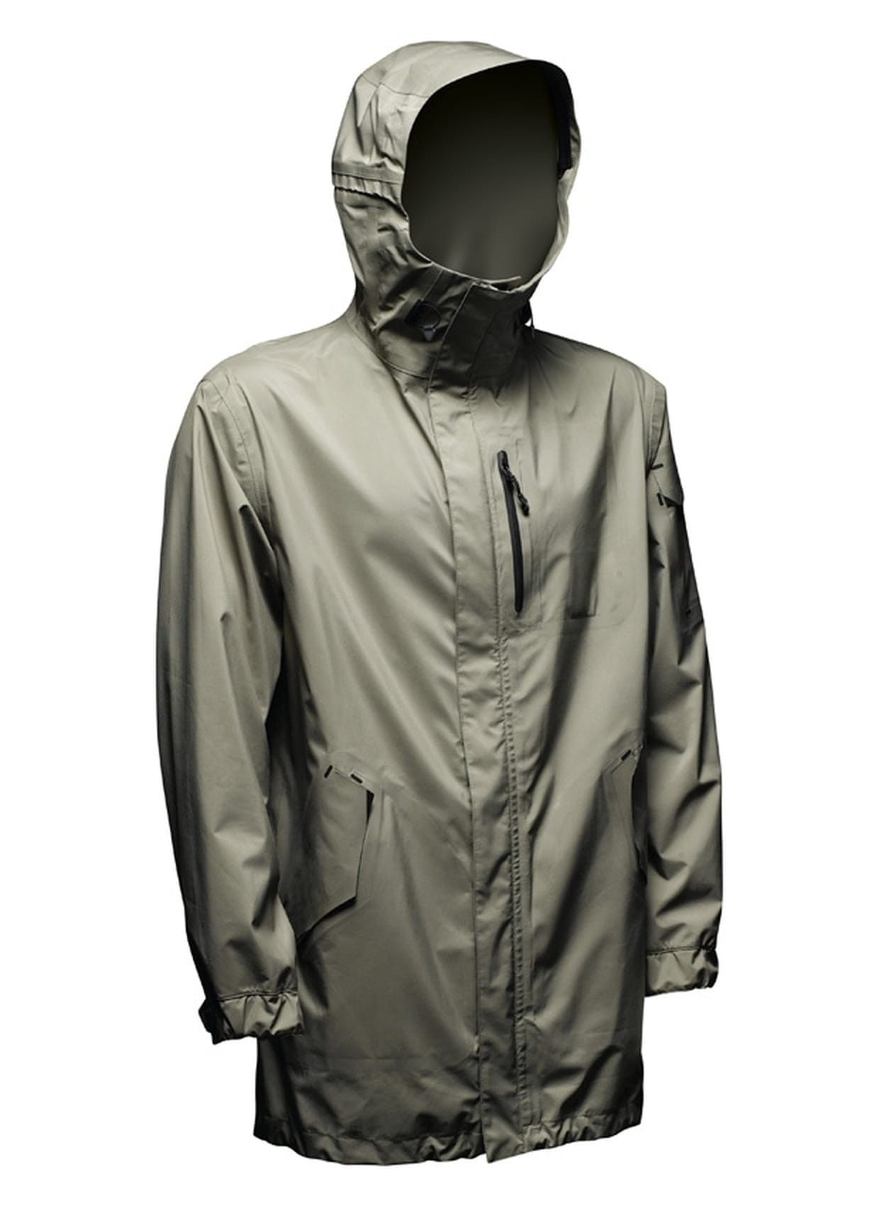 Front view of the gray-green Nike Sportswear NSW M51 Parka