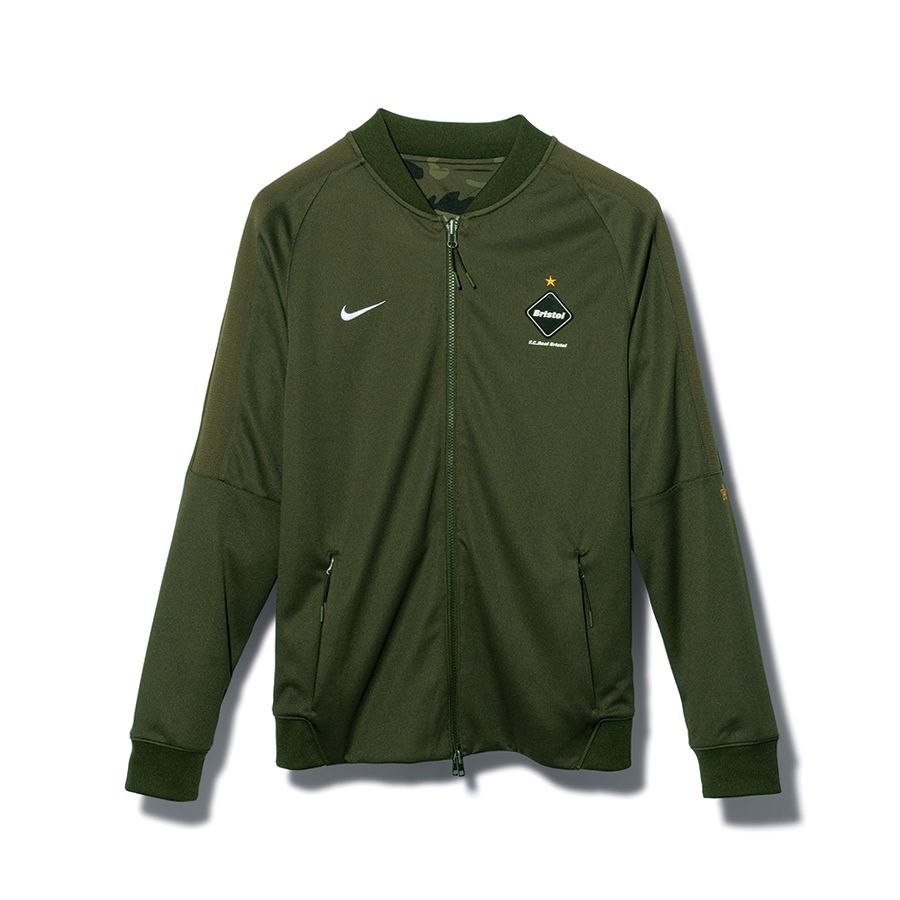 F.C.R.B. DRI-FIT REVERSIBLE KNIT WARM UP JACKET