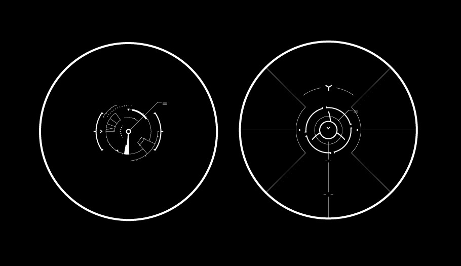 Futuristic Lock On Target Hud Element