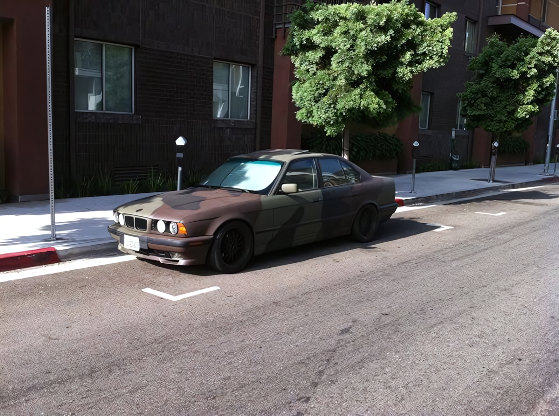 woodland camoflage car