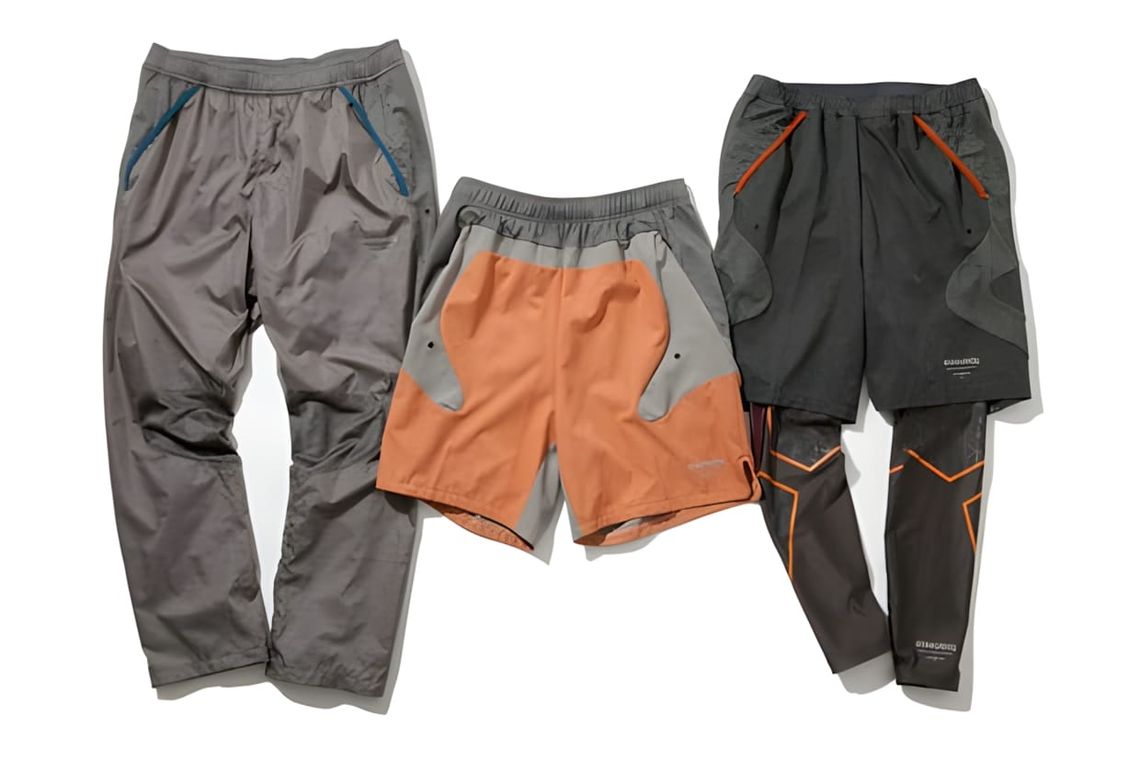 Nike x Undercover Gyakusou mesh-lined long track pants from Fall Holiday 2011 collection in grey