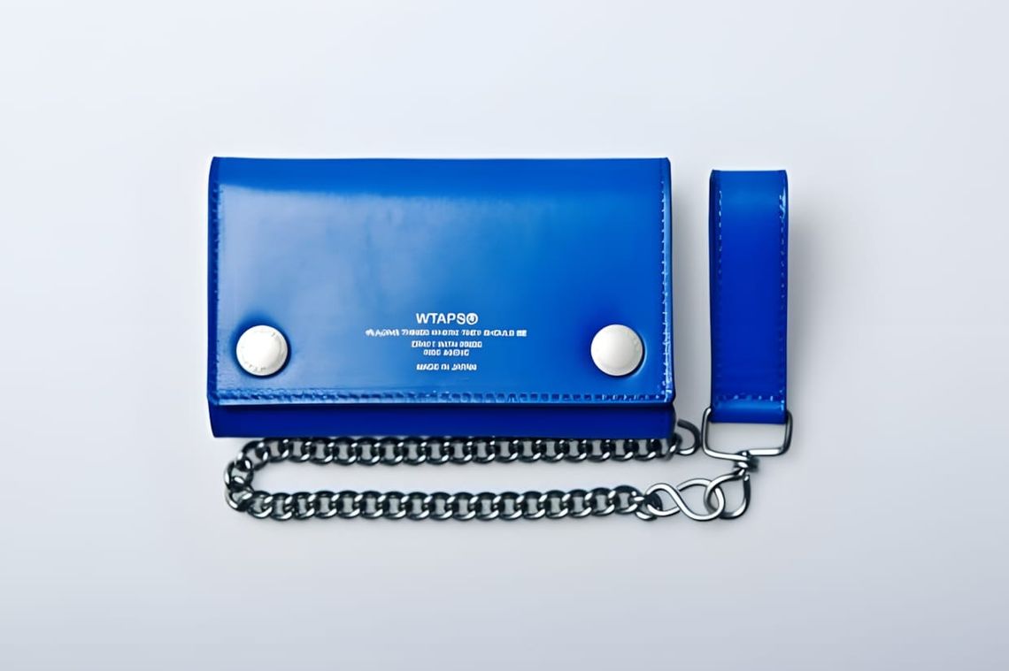 WTAPS chain wallet 2011 black synthetic leather biker trifold accessory