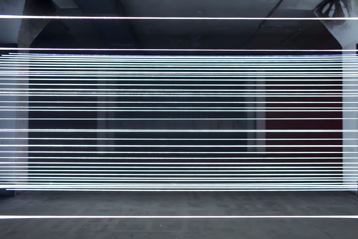 Ryoji Ikeda test pattern data visualization barcode projection artwork