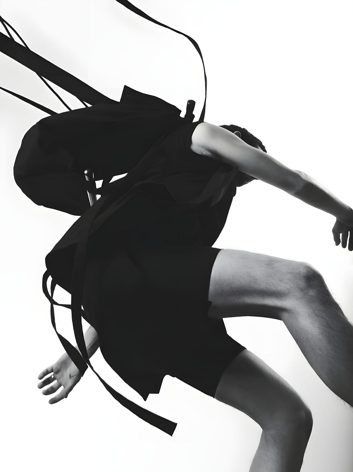Junya Watanabe Spring Summer 2024 womenswear runway look in deconstructed structured silhouette