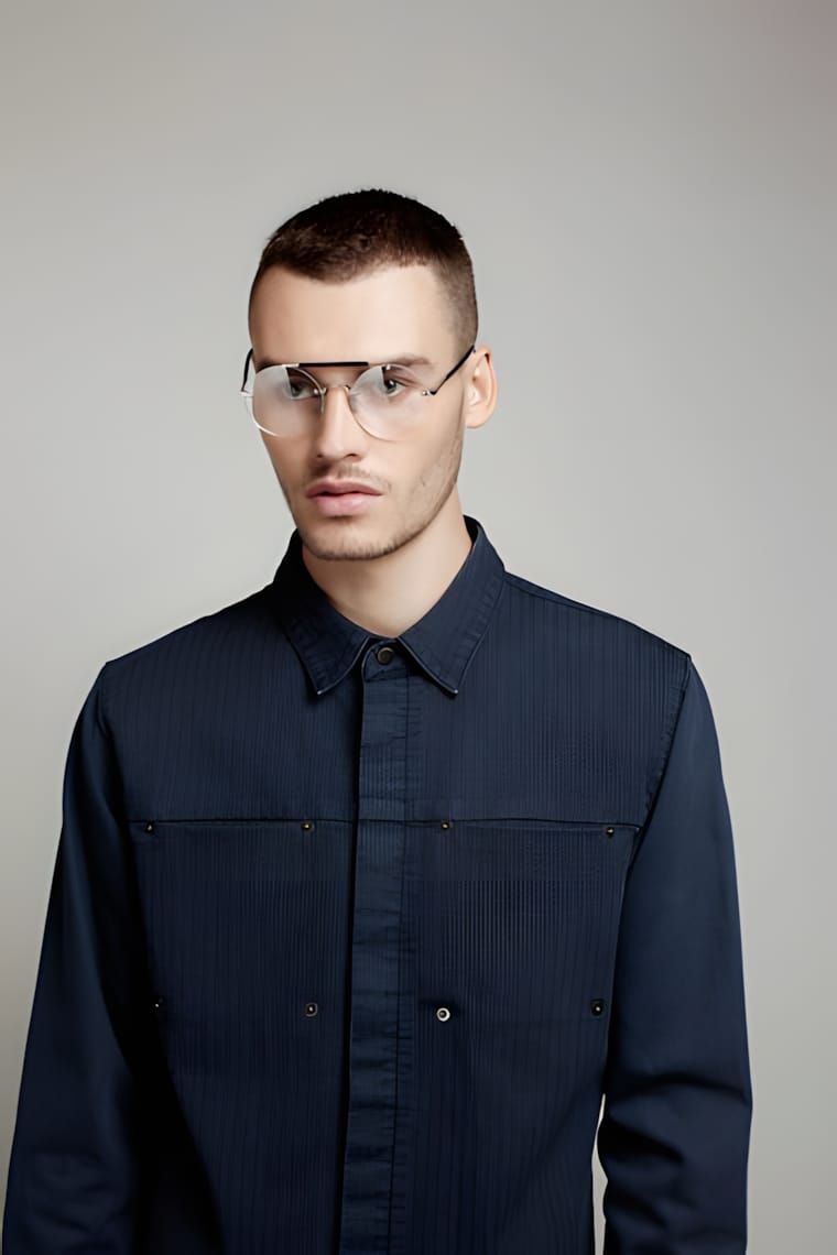 Ksubi denim trucker jacket in indigo wash.