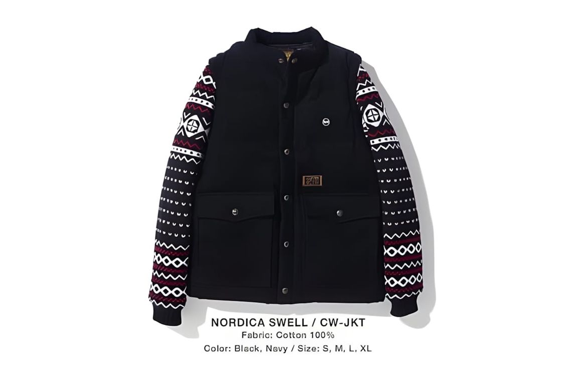 Neighborhood Fall Winter 2011 Gimme Shelter down vest in black quilted nylon