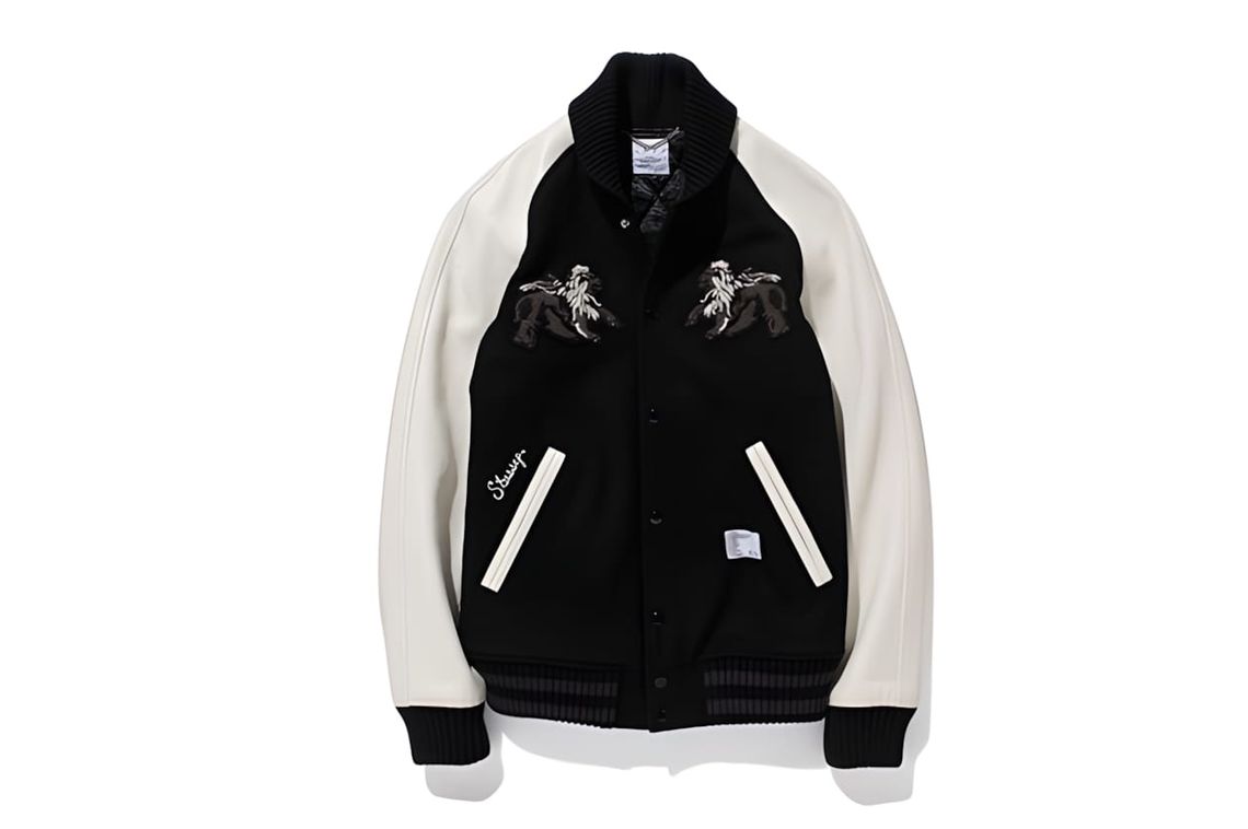 Stussy x Bedwin & The Heartbreakers AW2012 collaboration varsity jacket (スタジャン), second joint release