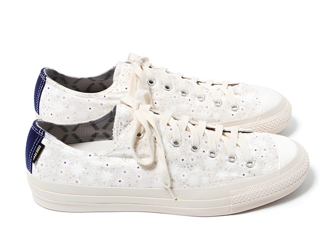 Nonnative x Converse x Liberty London Chuck Taylor All Star Ox low-top in off-white canvas with speckle floral print and navy
