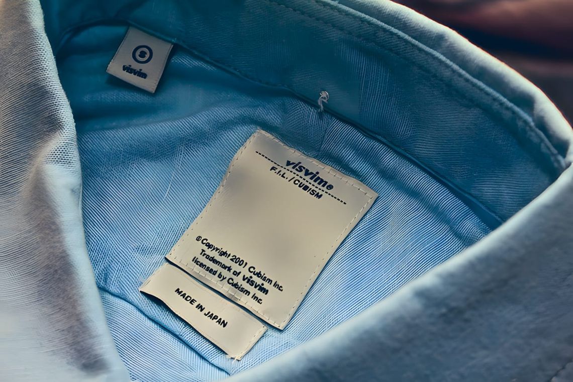 Visvim Social Sculpture Denim Western Shirt in indigo selvedge with snap buttons and distressed finish