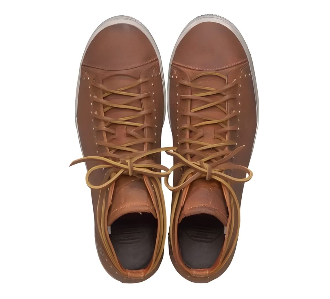 visvim LAUDA KIOWA-FOLK leather sneaker low-profile vegetable tanned