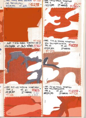 Fisarmonica with colour variants of Ice Jacket camouflage 1989