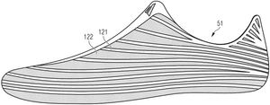 Footwear Upper — Patent Drawing (US20250160486A1)