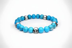 JAM HOME MADE — Skull Beads Bracelet (Turquoise)