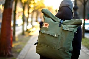 Blind Chic Big Bad Wolf 2 Waxed Canvas Rolltop Backpack