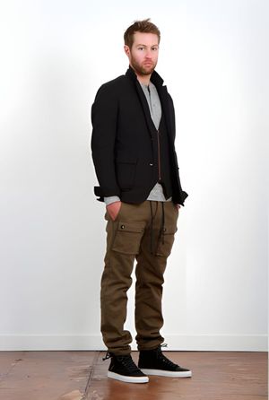 AllSaints Survey Double Layered Leather Blazer