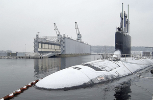 USS Virginia (SSN-774) — Fast Attack Submarine in Snow