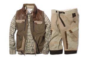 White Mountaineering Cotton Cloth Luggage Down Vest