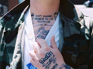 FUCT — Neck and Hand Tattoo Street Photo, 2012