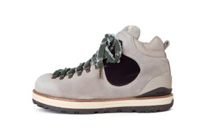 Visvim Serra Pizi Boots — Natural Grey Suede