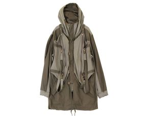 Final Home by Kosuke Tsumura — Green & Brown Parachute Tactical Parka